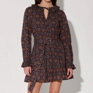 Walter Baker Cassie Balloon Sleeve Mini Dress Size M Medium